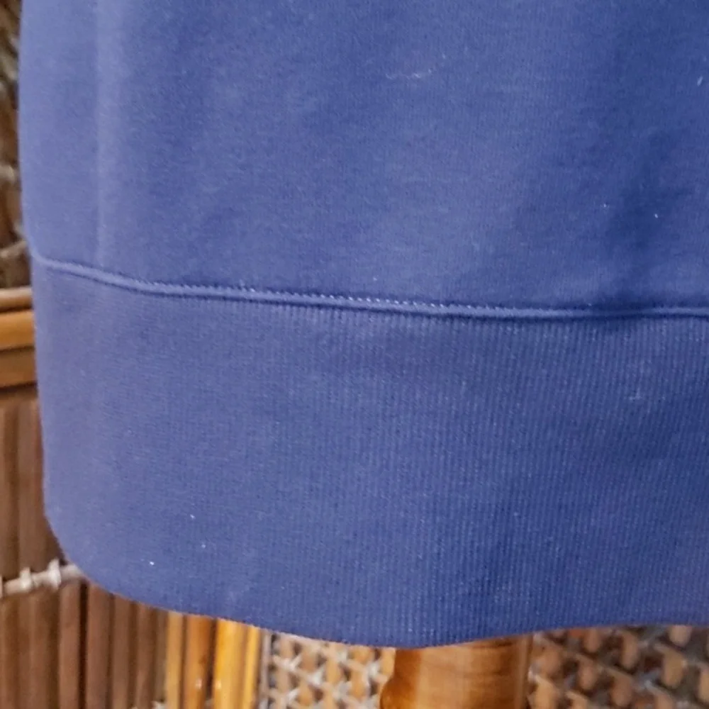 ELLEN TRACY French Terry "JOY" Sweatshirt Navy/Silver Snowflake - Med - EUC - Picture 12 of 14